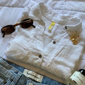 🥛☕️Free People Breakfast in Bed Button Down 🍽🥑